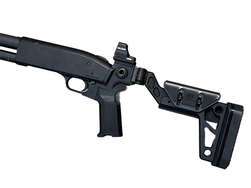 Aluminiowa kolba Chisel Machining do Marlin, z regulowanym podparciem policzka, ergonomicznym kształtem i nowoczesnym designem dla maksymalnej wydajności.